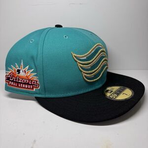 New Era 59FIFTY Arizona Fall League Salt River Rafters Fitted Hat Size 7 Aqua